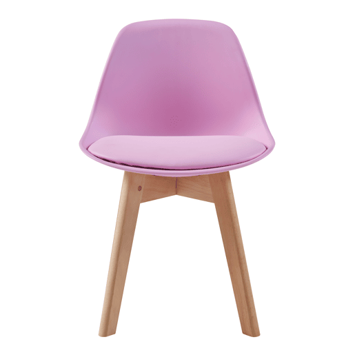 Conjunto de 2 cadeiras para crianças Elvdal plásticofaiançaPU 56x38x33 cm - Rosa en.casa