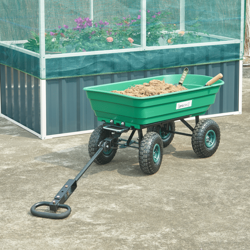 Carro de transporte Corfinio 111x51cm Max. 250kg - VerdePreto pro.tec