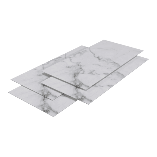 Revestimento de parede Bladel 8 painéis PVC 120x60cm - Mármore Branco neu.haus