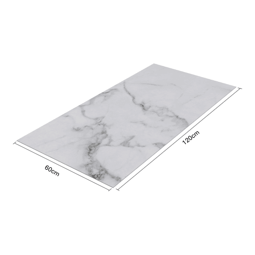 Revestimento de parede Bladel 8 painéis PVC 120x60cm - Mármore Branco neu.haus