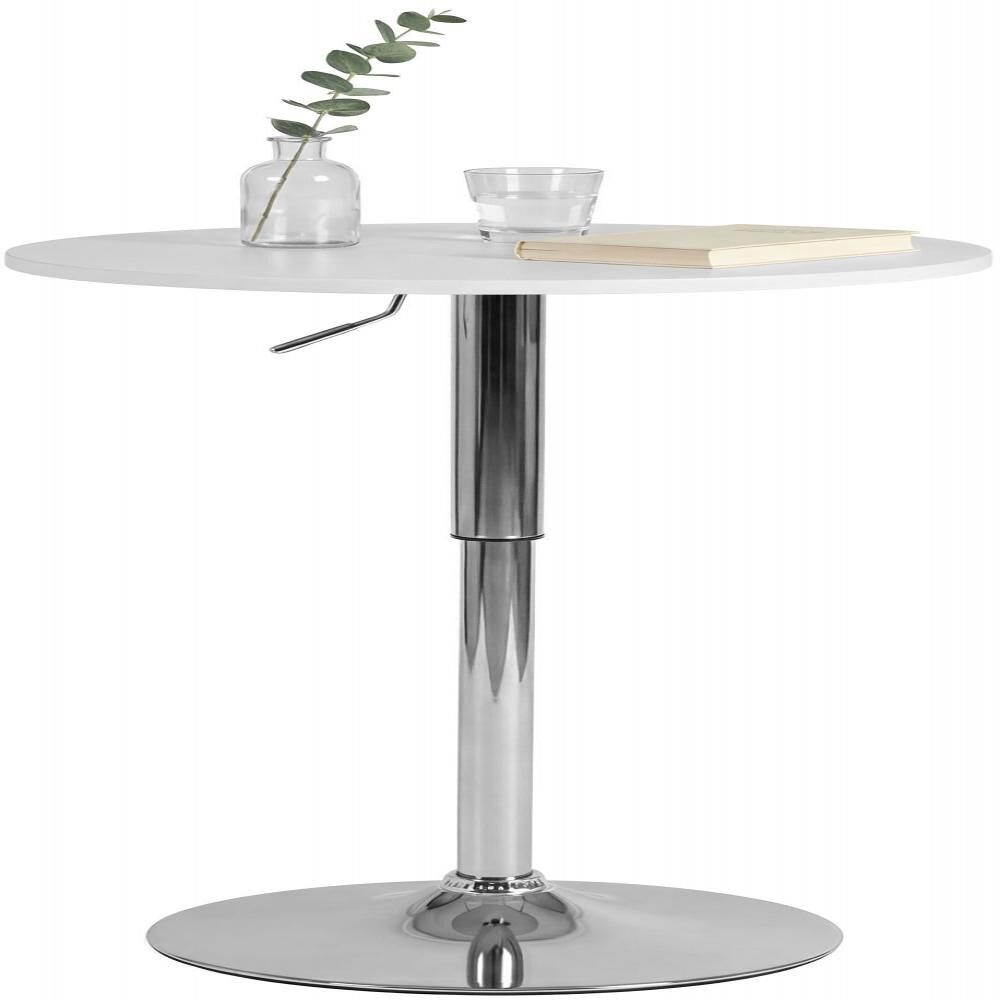 Mesa alta lamoni madera blanco ø 60 cm