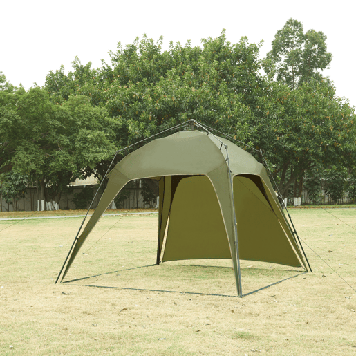 Barendrecht Gazebo de jardim LED com módulo solar 250x250x190 cm - Verde pro.tec