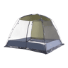 Tenda de jardim Beekdaelen poliéster 305x305x213cm - VerdeCinza pro.tec