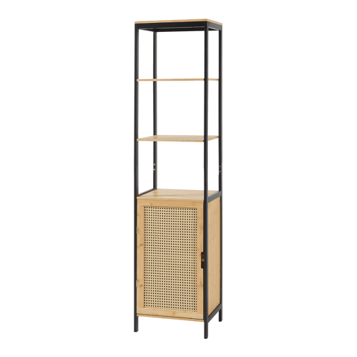 Móvel de casa de banho Tervola MDF bambu 172x40x35 cm - PretoNatural en.casa