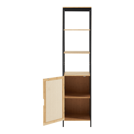 Móvel de casa de banho Tervola MDF bambu 172x40x35 cm - PretoNatural en.casa
