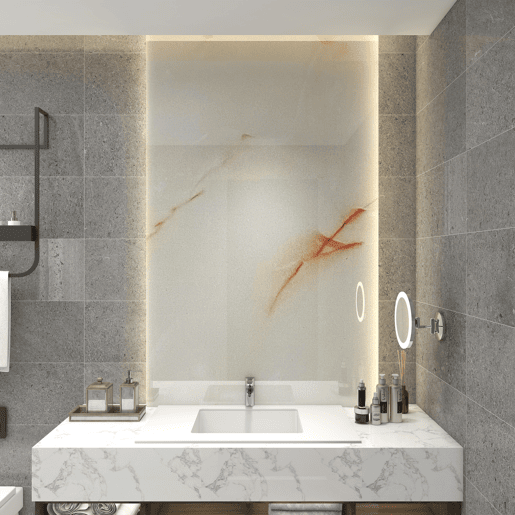 Revestimento de parede Bladel 4 painéis PVC 120x60cm - Mármore Jade neu.haus