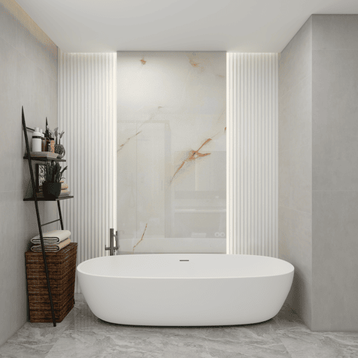 Revestimento de parede Bladel 4 painéis PVC 120x60cm - Mármore Jade neu.haus