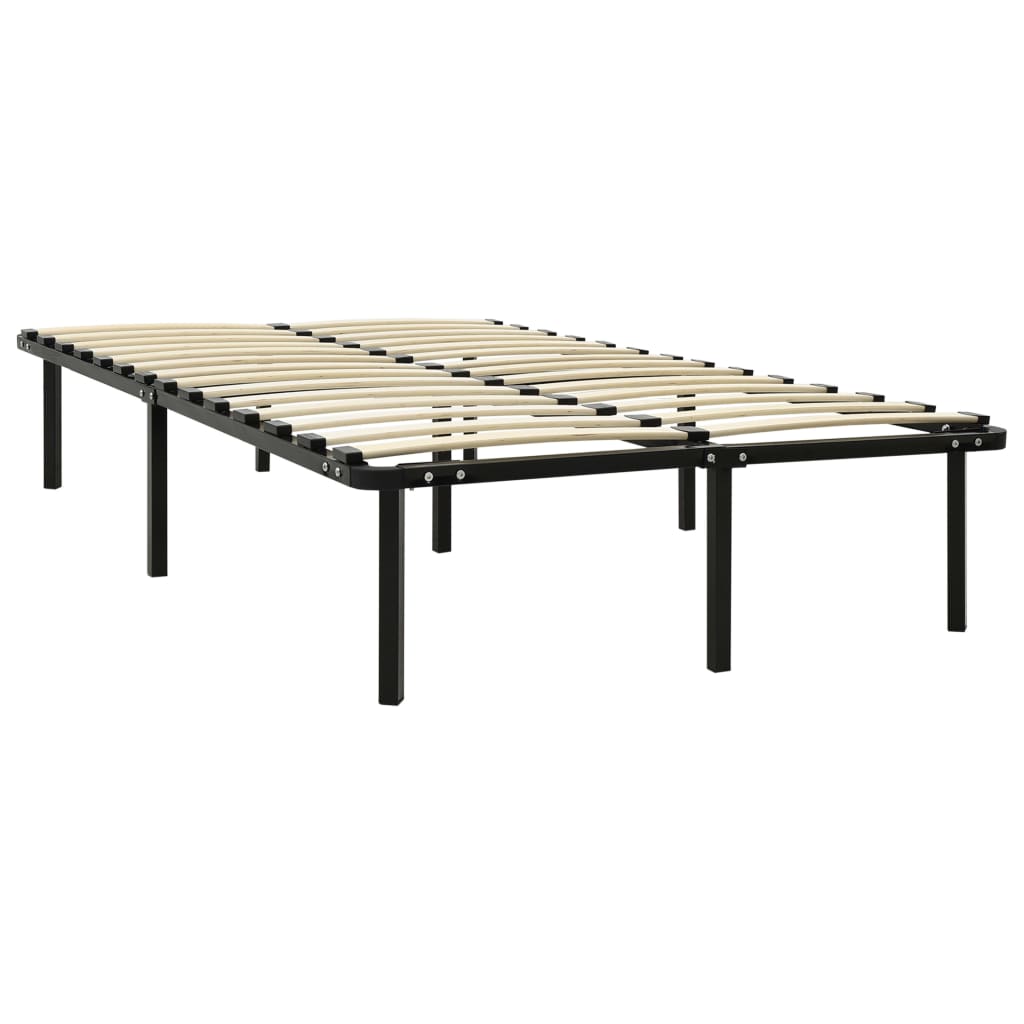 Estructura de cama de metal negra 120x200 cm
