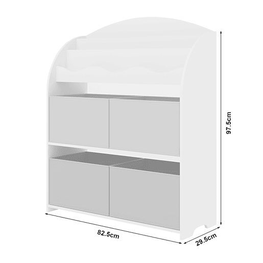 Estante infantil Orust com motivo em aglomerado 98x83x30 cm - Motivo Oceano RoxoRosa en.casa