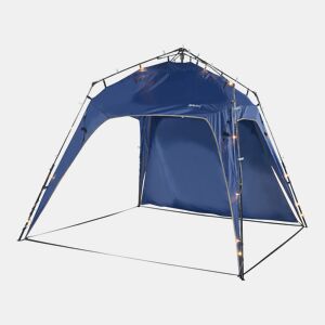Barendrecht Gazebo de jardim LED com módulo solar 250x250x190 cm - Azul pro.tec