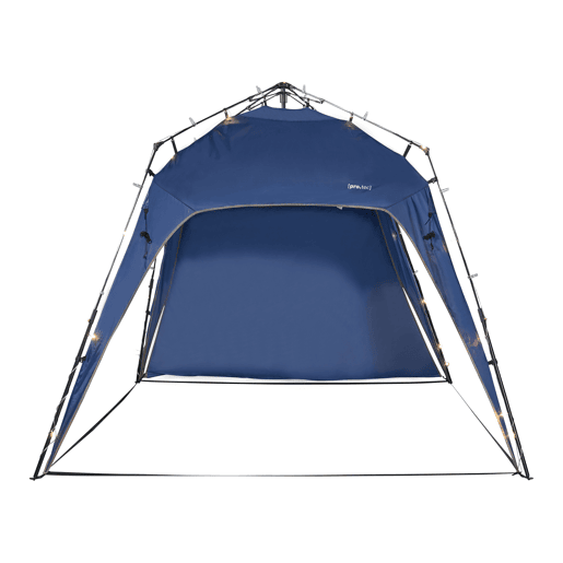 Barendrecht Gazebo de jardim LED com módulo solar 250x250x190 cm - Azul pro.tec