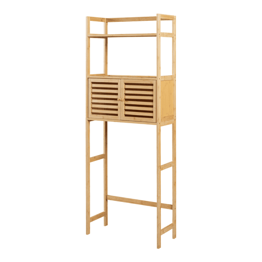 Móvel de casa de banho alto sobre a sanita 158x60x26 cm - Bambu en.casa