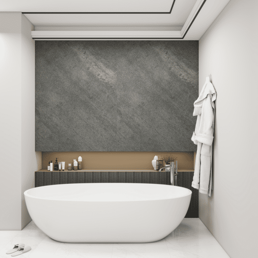 Revestimento de parede Bladel 8 painéis PVC 120x60cm - Pedra cinzenta neu.haus