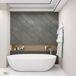 Revestimiento pared Bladel 8 paneles PVC Revestimiento pared Bladel 8 paneles PVC Gris Oscuro