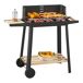 Barbacoa de carbón Ari con 2 ruedas Barbacoa de carbón Ari con 2 ruedas Negro/ Madera