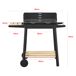 Barbacoa de carbón Ari con 2 ruedas Barbacoa de carbón Ari con 2 ruedas Negro/ Madera