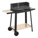 Barbacoa de carbón Ari con 2 ruedas Barbacoa de carbón Ari con 2 ruedas Negro/ Madera