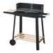 Barbacoa de carbón Ari con 2 ruedas Barbacoa de carbón Ari con 2 ruedas Negro/ Madera