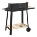 Barbacoa de carbón Ari con 2 ruedas Barbacoa de carbón Ari con 2 ruedas Negro/ Madera