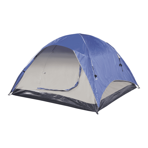 Tenda Bergeijk de teto duplo em poliéster 213x213x130 cm - AzulBege pro.tec