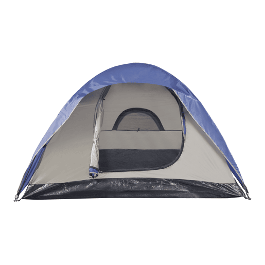 Tenda Bergeijk de teto duplo em poliéster 213x213x130 cm - AzulBege pro.tec