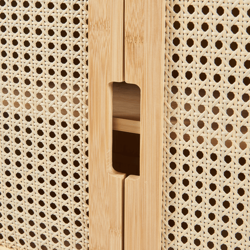 Móvel de casa de banho Tervola de parede 60x60x20 cm - PretoBambu en.casa
