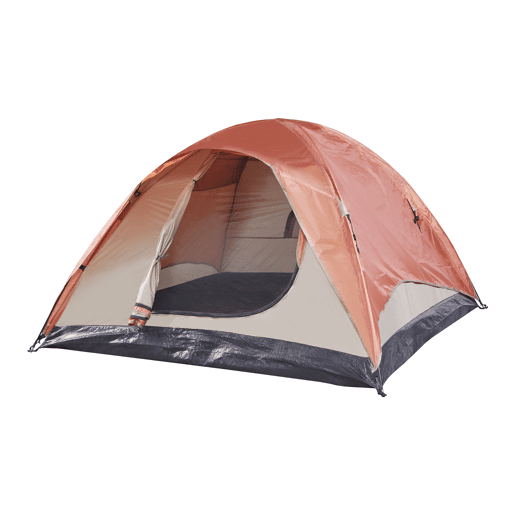 Tenda Bergeijk de teto duplo em poliéster 213x213x130 cm - Castanho ferrugemBege pro.tec