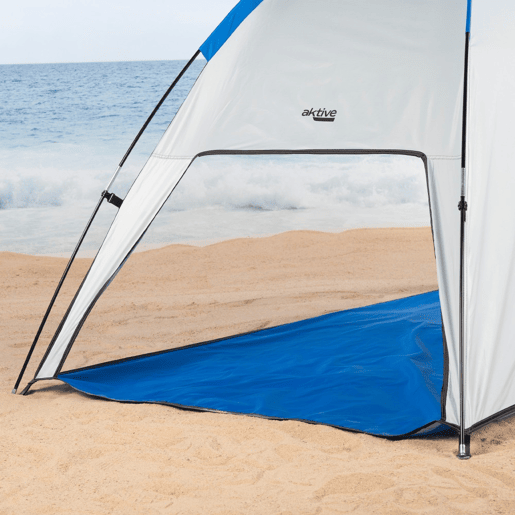 Aktive Tenda corta-vento de praia para 2 pessoas UV50 cjanelas e chão