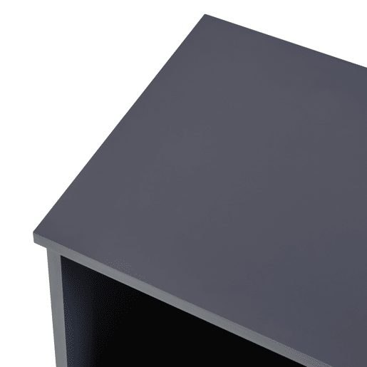 Móvel de casa de banho Porta decorativa Overath MDF 86x30x30cm - Cinza e Madeira en.casa