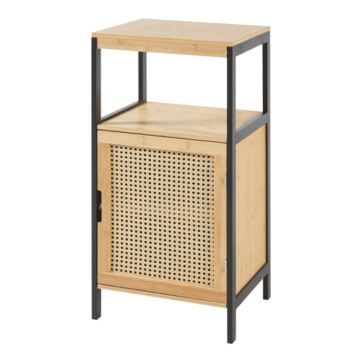 Móvel de casa de banho Tervola MDF bambu 80x40x35cm - PretoNatural en.casa