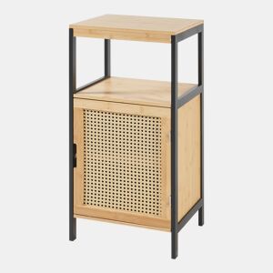 Móvel de casa de banho Tervola MDF bambu 80x40x35cm - PretoNatural en.casa