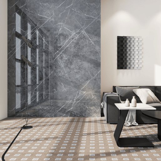 Revestimento de parede Bladel 16 painéis PVC 120x60cm - Diamante cinzento neu.haus
