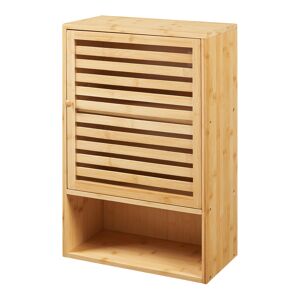 Móvel de parede para casa de banho Gjesdal bambu 60x40x20cm - Natural en.casa