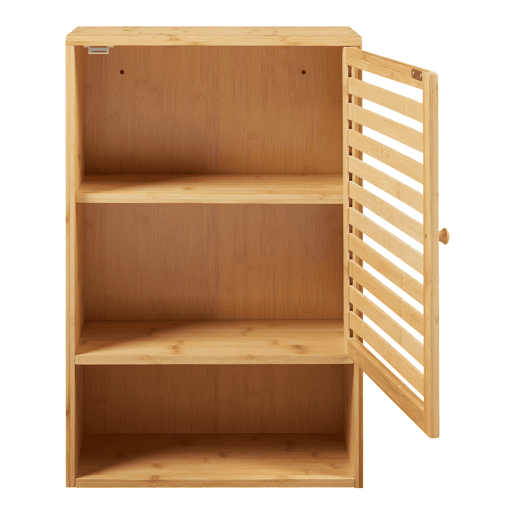 Móvel de parede para casa de banho Gjesdal bambu 60x40x20cm - Natural en.casa