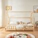 Cama para niños Sisimiut forma de casa 126x206 Cama para niños Sisimiut forma de casa 126x206 Pino
