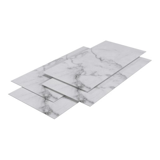 Revestimento de parede Bladel 12 painéis PVC 120x60cm - Mármore Branco neu.haus