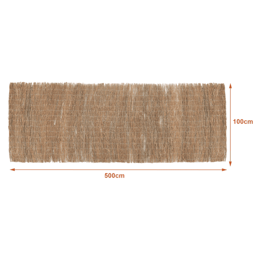 Vedação de urze Brielle, ocultação de galhos secos 1,5kgm², 500x100cm - Natural casa.pro