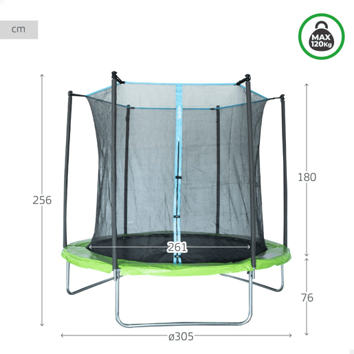Aktive Trampolim infantil ao ar livre Ø305 cm