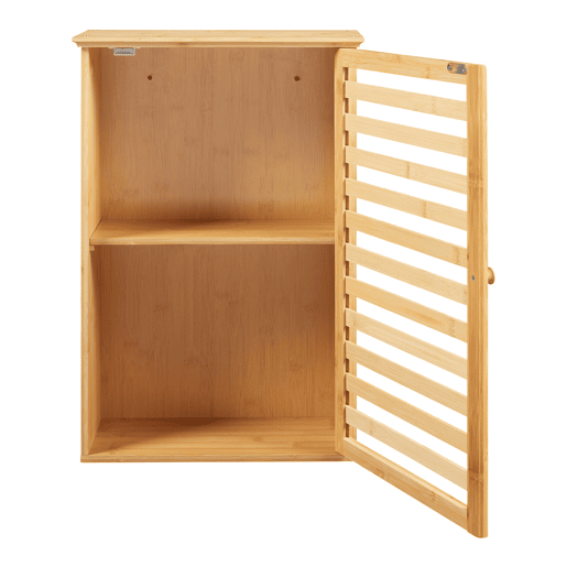 Móvel de parede para casa de banho Järfälla bambu 55x37x16cm - Natural en.casa