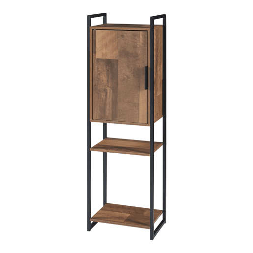 Móvel de casa de banho Namsskogan com compartimentos 115x35x25cm - Efeito nogueira en.casa