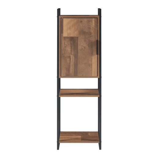 Móvel de casa de banho Namsskogan com compartimentos 115x35x25cm - Efeito nogueira en.casa