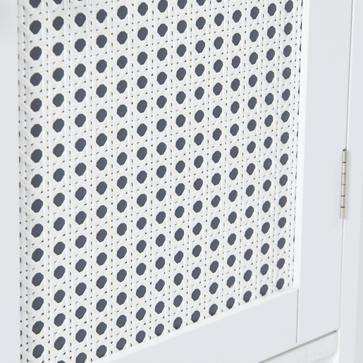 Armário de parede Karlsøy com espelho MDF PVC 50x60x15 cm - Branco en.casa