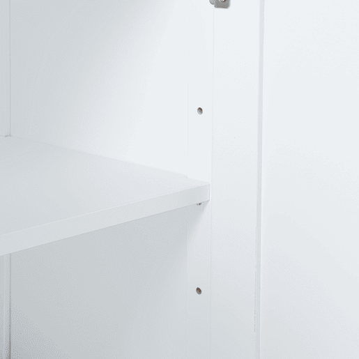 Armário de parede Karlsøy com espelho MDF PVC 50x60x15 cm - Branco en.casa