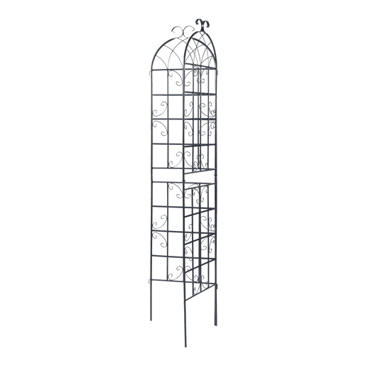Conjunto de 2 treliças de jardim Barrea aço 180x102cm - Preto casa.pro