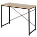 Max Home Escritorio madera y acero 100x40 Max Home Escritorio madera y acero 100x40 Negro/ Madera