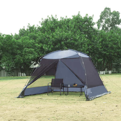 Tenda de jardim Beekdaelen poliéster 305x305x213cm - Cinzento pro.tec