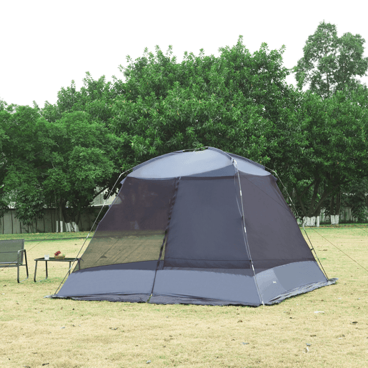 Tenda de jardim Beekdaelen poliéster 305x305x213cm - Cinzento pro.tec