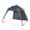 Barendrecht Gazebo de jardim LED com módulo solar 250x250x190 cm - Cinzento pro.tec