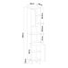 Armario alto Overath con 2 puertas MDF pino Armario alto Overath con 2 puertas MDF pino Gris
