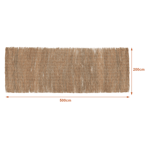 Vedação de urze Brielle, ocultação de galhos secos 1,5kgm², 500x200cm - Natural casa.pro